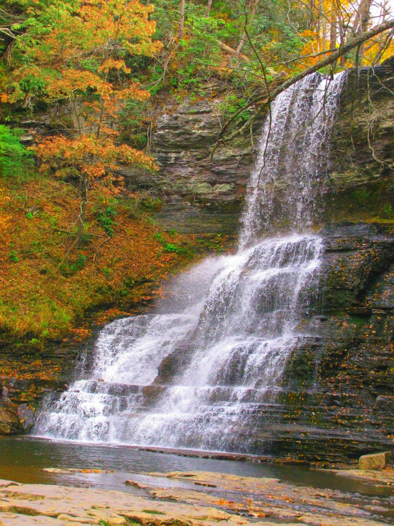 Cascade Falls in autumn, Giles County, Virginia